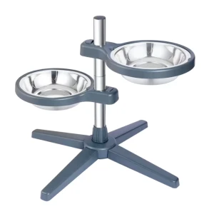 Nunbell Dog Bar Melamin etetőállvány tállal 2x750ml